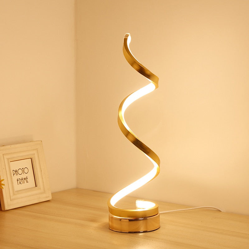Luxury Swirl LED Table Lamp
