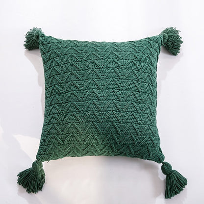 Twill Hand Knitted Cushion