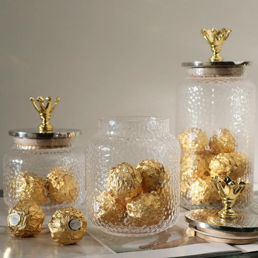 Lavish Gold Accented Jar