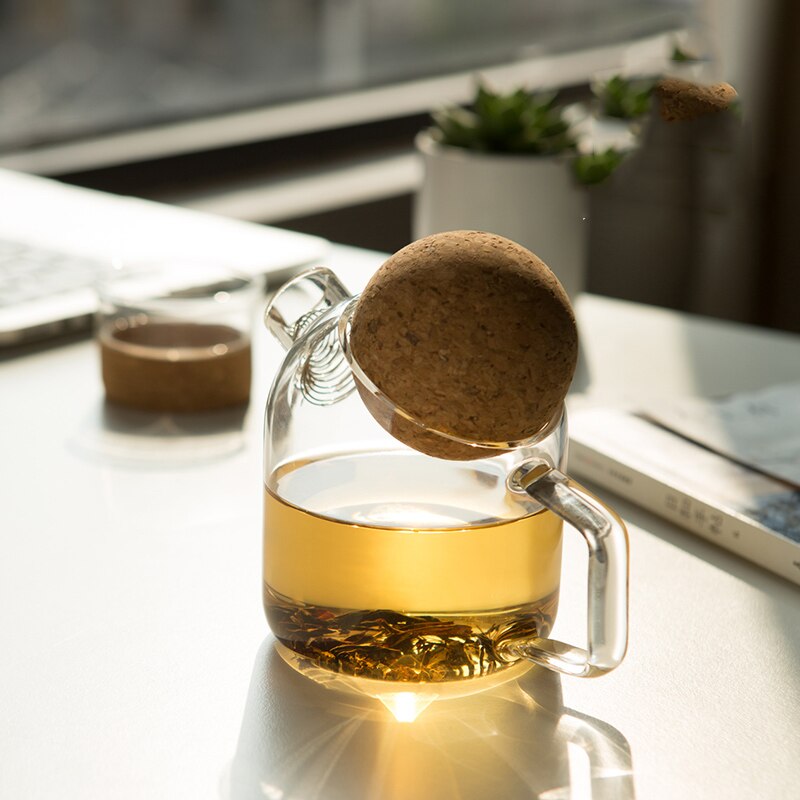 Small Unique Ball Cork Teapot