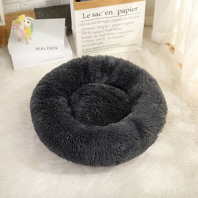Dark Grey Soft Fleece Plush Pet Bed