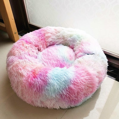 Multicolor Soft Fleece Plush Pet Bed