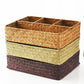4 compartment weave basket