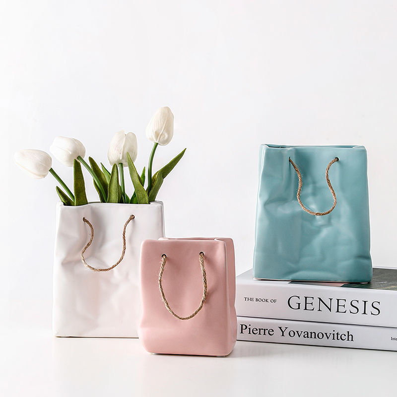 Minimal Pastel Ceramic Shopping Bags