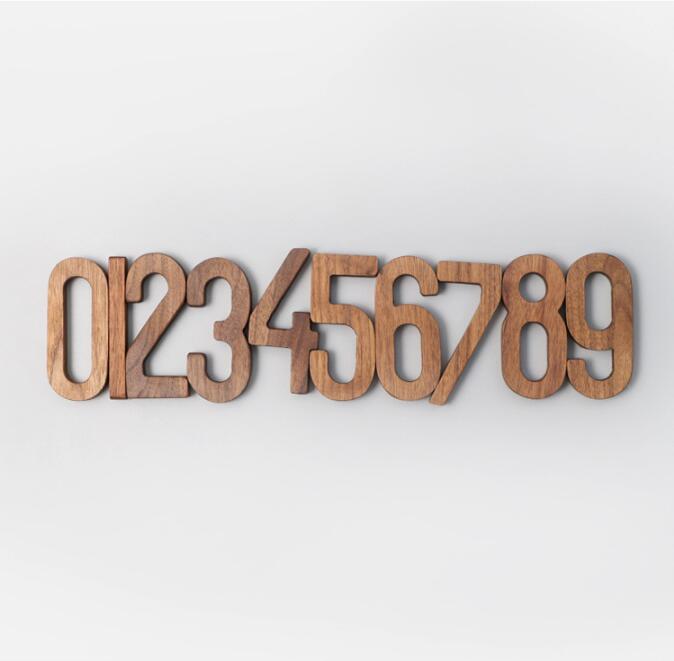 Walnut Wall Decorative Letters & Numbers