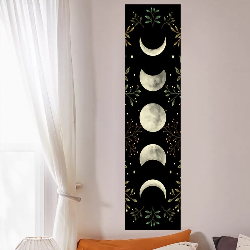 Vintage Moon Phase Wall Hanging Tapestry