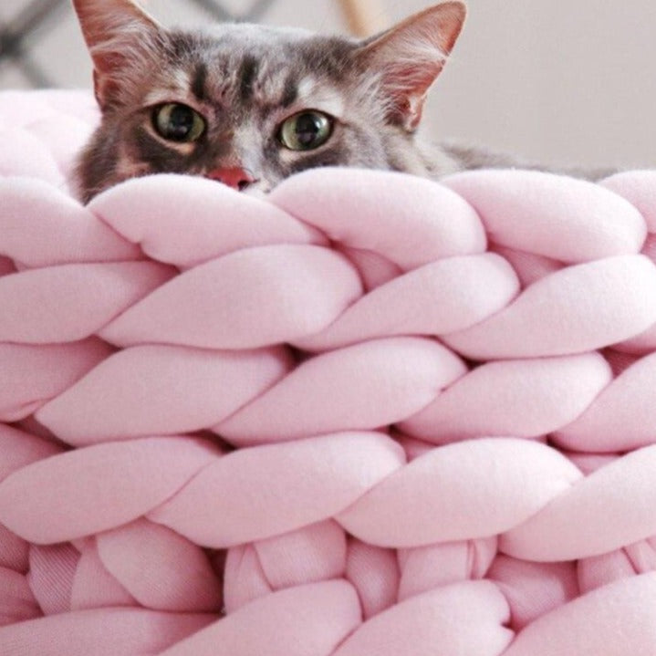 Cozy Hand Woven Cat Bed