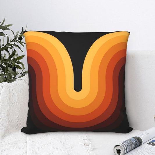 Retro Wave Double-Sided Throw Pillow