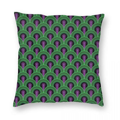 Peacock Pattern Double-Sided Throw Pillow