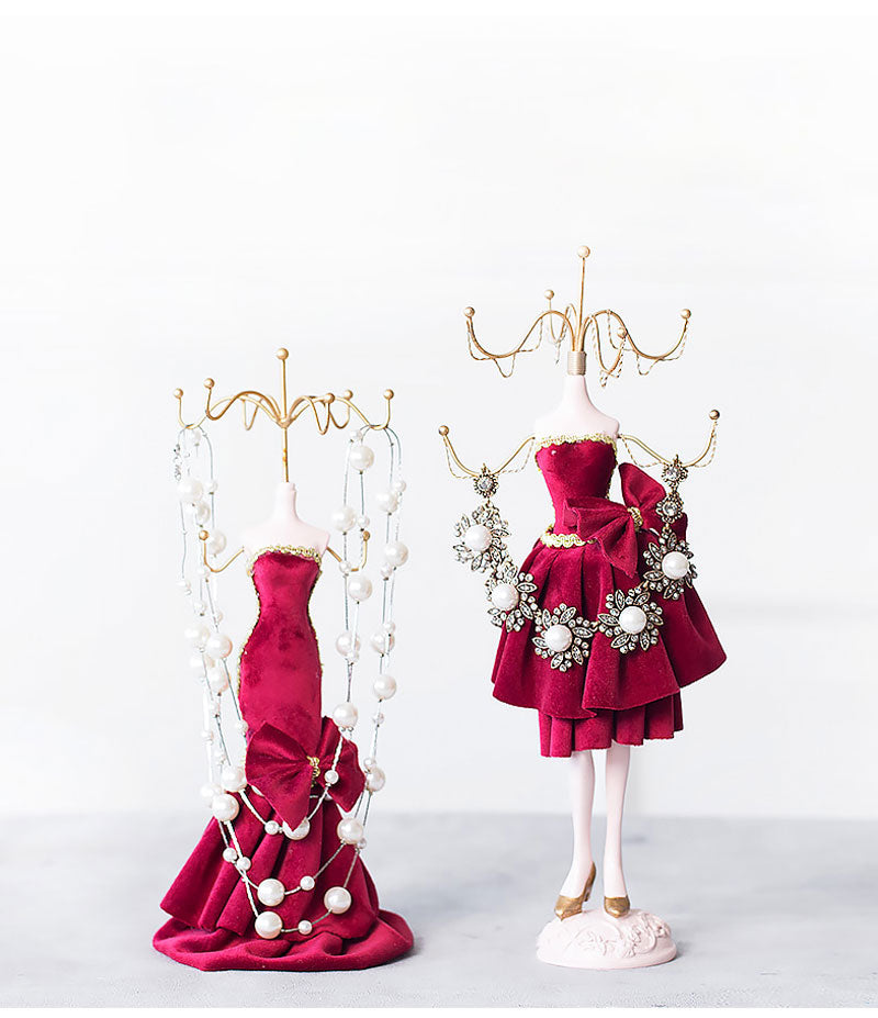 Princess Dress and Stiletto Jewelry Display Holder