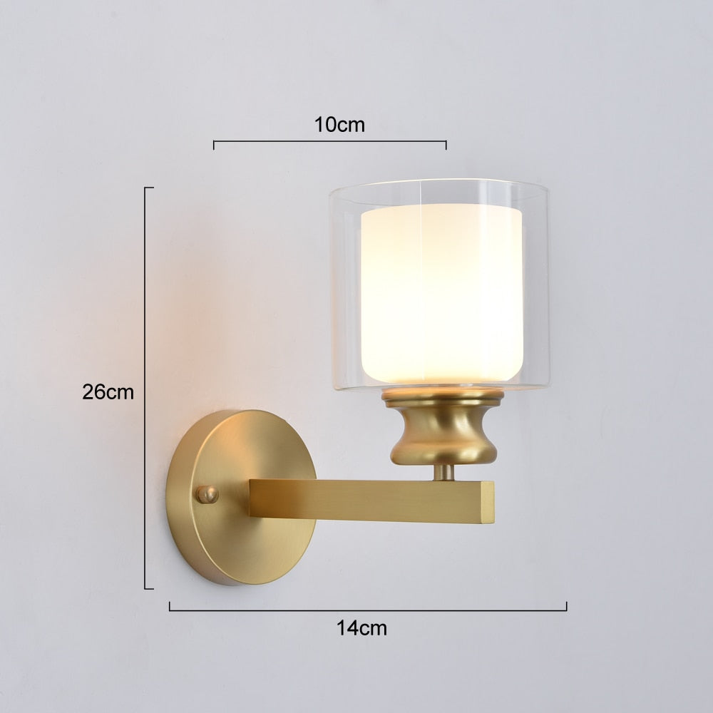 Minimalist Copper LED Wall Lamp