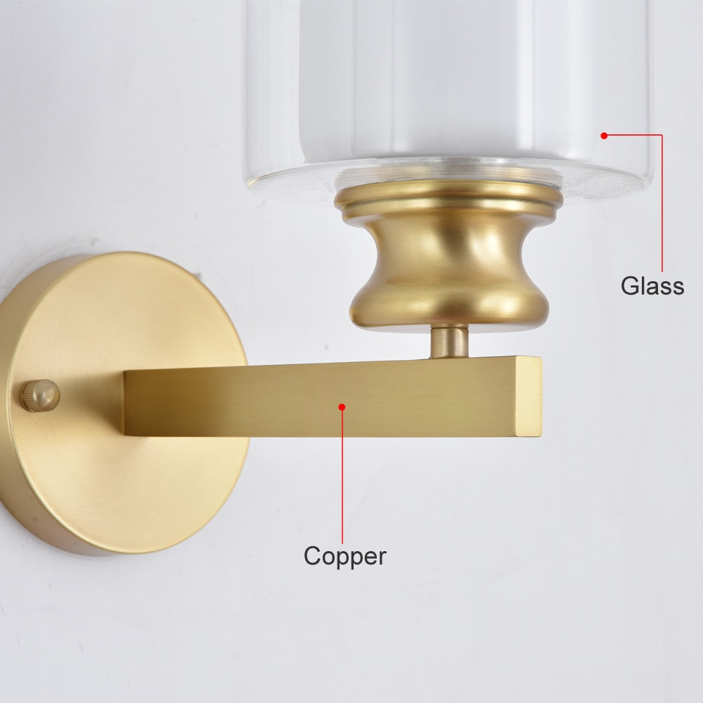Minimalist Copper LED Wall Lamp